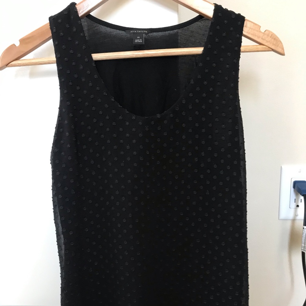 Cute black polka dot top